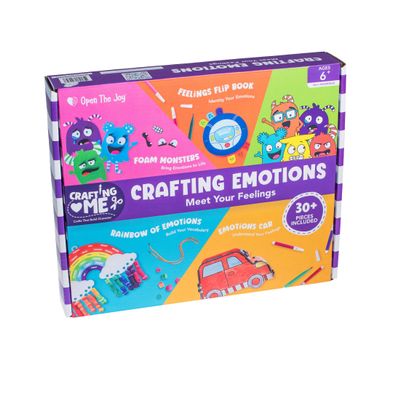 Open The Joy Crafting Your Emotions  DIY Emotional Awareness & Mindfulness Craft Kit for Kids  Creative Arts & Sensory Play for Emotional Regulation & Self-Expression  Ages 4 and Up