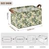 ALAZA Coconut Tree Zebra Rectangular Closet Storage Box Storage Bin Basket Storage Cube with Leather Handles Nursery Storage Laundry Hamper 2 Piece view 3