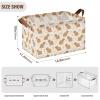 ALAZA Capybara Floral Cute Stylish Rectangular Closet Storage Box Storage Bin Basket Storage Cube with Leather Handles Nursery Storage Laundry Hamper 2 Piece view 3
