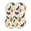 Kigai Halloween Pumpkins and Bats Baby Burp Cloths- Burping Cloths for Baby Boys Girls and Newborn Towel,Large Absorbent Burp Cloths 2PCS view 1