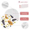 Kigai Halloween Pumpkins and Bats Baby Burp Cloths- Burping Cloths for Baby Boys Girls and Newborn Towel,Large Absorbent Burp Cloths 2PCS view 3
