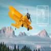 Ssccgym Large 550MM War-II Beech D17S Remote Control Combat Aircraft 4CH XK A300 3D/6G Aerobatic LED Brushless RC Aircraft Full-Function for Professional Players/Yellow view 3