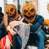 Baloco Halloween Pumpkin Mask, Scary Pumpkin Full Head Mask, Creepy Latex Head Mask, Halloween Costume Party Props Headgear (Pumpkin, 26cm*33cm*28cm) view 4