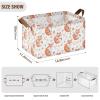 ALAZA Cute Fox Rectangular Closet Storage Box Storage Bin Basket Storage Cube with Leather Handles Nursery Storage Laundry Hamper 2 Piece view 3