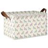 ALAZA Blue Unicorn Rectangular Closet Storage Box Storage Bin Basket Storage Cube with Leather Handles Nursery Storage Laundry Hamper 2 Piece view 1