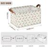 ALAZA Blue Unicorn Rectangular Closet Storage Box Storage Bin Basket Storage Cube with Leather Handles Nursery Storage Laundry Hamper 2 Piece view 3