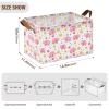 ALAZA Elephant Ball Cartoon Rectangular Closet Storage Box Storage Bin Basket Storage Cube with Leather Handles Nursery Storage Laundry Hamper 2 Piece view 2