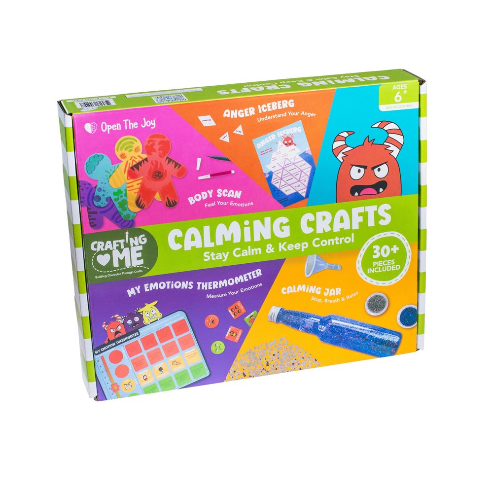 Open The Joy Calming Crafts Kit for Kids - Mindfulness Art Activities, DIY Stress Relief Projects, and Sensory Play for Emotional Wellness - Ages 4 and Up