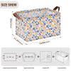 ALAZA Blueberries Oranges Leaf Rectangular Closet Storage Box Storage Bin Basket Storage Cube with Leather Handles Nursery Storage Laundry Hamper 2 Piece view 3