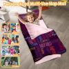Custom Toddler Nap Mat for Preschool, Personalized Monogram Name Sleep Mats for Kids Daycare, Roll Up Sleeping Bag with Removable Pillow & Dotted Back Blanket for 2-15 Years Boys Girls Color09 view 2