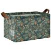 ALAZA Chestnuts Pines Tree Rectangular Closet Storage Box Storage Bin Basket Storage Cube with Leather Handles Nursery Storage Laundry Hamper 2 Piece view 1