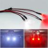 cvking RC Front Rear Lamp Group Compatible with Latrax for Teton 1/18 RC Crawler Car Decoration Parts Upgrade Accessory Front & Rear Light Spotlight Headl Taillight(White Red) view 4
