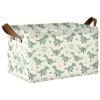 ALAZA Cute Dinosaur Animal Green Rectangular Closet Storage Box Storage Bin Basket Storage Cube with Leather Handles Nursery Storage Laundry Hamper 2 Piece view 1