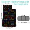 Personalized Toddler Nap Mat, Custom Name Kids Sleeping Bag, Daycare Nap Mat with Pillow and Blanket, Nap Mats for Preschool Kindergarten, Toddler Sleeping Bag Rolled Slumber Bags - Style 01 view 3