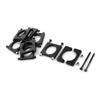 2pcs Black 8/10/12/14/16/20/25/30mm CNC Aluminium Tube Clamp Motor Mount Fixture Clip Holder for Multi-axis Fixed-wing Aircraft (2Pcs 16mm) view 1