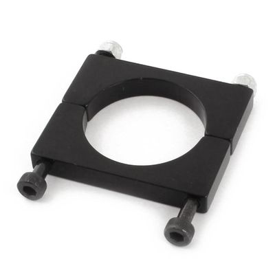 2pcs Black 8/10/12/14/16/20/25/30mm CNC Aluminium Tube Clamp Motor Mount Fixture Clip Holder for Multi-axis Fixed-Wing Aircraft (2Pcs 14mm)