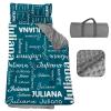 Personalized Toddler Nap Mat, Custom Name Kids Sleeping Bag, Daycare Nap Mat with Pillow and Blanket, Nap Mats for Preschool Kindergarten, Toddler Sleeping Bag Rolled Slumber Bags - Style 02 view 1