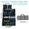 Personalized Toddler Nap Mat, Custom Name Kids Sleeping Bag, Daycare Nap Mat with Pillow and Blanket, Nap Mats for Preschool Kindergarten, Toddler Sleeping Bag Rolled Slumber Bags - Style 14 view 3