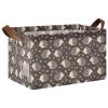 ALAZA Hedgehog Red Love Heart Rectangular Closet Storage Box Storage Bin Basket Storage Cube with Leather Handles Nursery Storage Laundry Hamper 2 Piece view 1