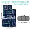 Personalized Toddler Nap Mat, Custom Name Kids Sleeping Bag, Daycare Nap Mat with Pillow and Blanket, Nap Mats for Preschool Kindergarten, Toddler Sleeping Bag Rolled Slumber Bags - Style 18 view 3