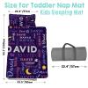 Personalized Toddler Nap Mat, Custom Name Kids Sleeping Bag, Daycare Nap Mat with Pillow and Blanket, Nap Mats for Preschool Kindergarten, Toddler Sleeping Bag Rolled Slumber Bags - Style 12 view 3