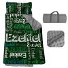 Personalized Toddler Nap Mat, Custom Name Kids Sleeping Bag, Daycare Nap Mat with Pillow and Blanket, Nap Mats for Preschool Kindergarten, Toddler Sleeping Bag Rolled Slumber Bags - Style 19 view 1