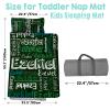 Personalized Toddler Nap Mat, Custom Name Kids Sleeping Bag, Daycare Nap Mat with Pillow and Blanket, Nap Mats for Preschool Kindergarten, Toddler Sleeping Bag Rolled Slumber Bags - Style 19 view 3