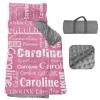 Personalized Toddler Nap Mat, Custom Name Kids Sleeping Bag, Daycare Nap Mat with Pillow and Blanket, Nap Mats for Preschool Kindergarten, Toddler Sleeping Bag Rolled Slumber Bags - Style 04 view 1