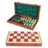 13-Inch Portable Folding Chess Set - Handcrafted Intricate Wooden Pieces, Perfect for Adults and Beginners view 1