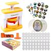 Pin Maker Badge Maker for Kids 1 Set DIY Round Button Maker with 48 Patterns and 48 Button Parts Cute Press Pin Maker Machine Present for Girls view 1