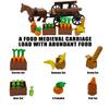 4 Kind of Medieval Carriage Building Blocks,Ancient Grain Horsecart Oxcart Bricks Set,Medieval Prisoner Soldier Vehicles Building Set,MOC Medieval Castle Accessories Suitable for The Leading Brand view 3
