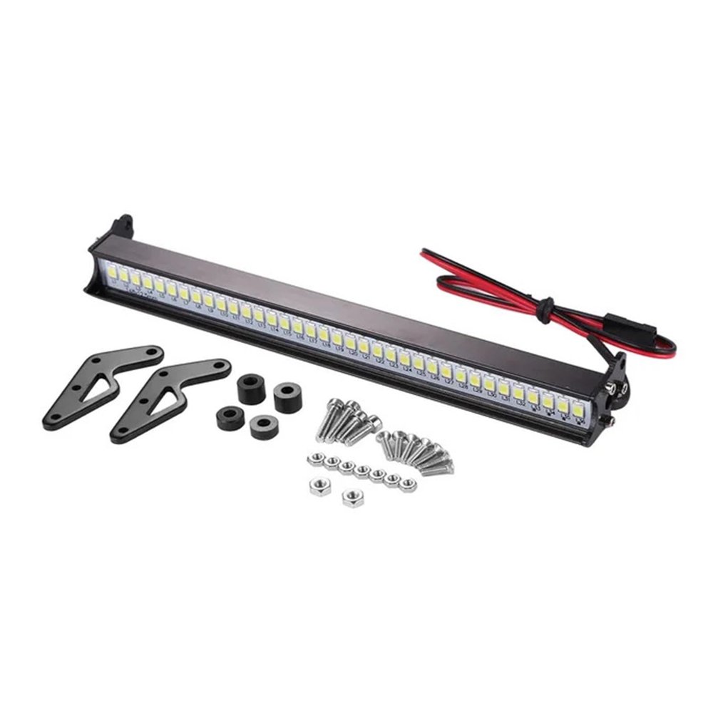 1/10 RC Car Roof Lamp 36 LED Light Bar 148mm for Traxxas Trx4 Axial SCX10 90046 90060 SCX24 1/10 RC Crawle Car Part Accessory(B)