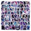100Pcs Cute Cartoon Starry Sky Cat Stickers, Rainbow Starry Sky Cat Stickers, Galaxy Collection Stickers for Water Bottles, Pet Lover Gifts Laptop for Kids Men and Women view 1