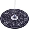 CRASPIRE Pendulum Pad Making Kits Dowsing Divination Astrology Pads Rubber Altar Pendulum Mats Constellation with DIY Blue Spot Jasper Pointed Pendants Metaphysical Message Board for Divining Decor view 1