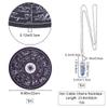 CRASPIRE Pendulum Pad Making Kits Dowsing Divination Astrology Pads Rubber Altar Pendulum Mats Constellation with DIY Blue Spot Jasper Pointed Pendants Metaphysical Message Board for Divining Decor view 2