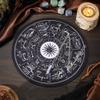 CRASPIRE Pendulum Pad Making Kits Dowsing Divination Astrology Pads Rubber Altar Pendulum Mats Constellation with DIY Blue Spot Jasper Pointed Pendants Metaphysical Message Board for Divining Decor view 4