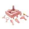 EHJRE Wooden Makeup Toy Set Role Play Games,Educational Activities,Pretend Play Salon Toy,Kids Makeup Kits for Halloween Girls view 1