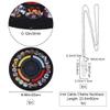 CRASPIRE Pendulum Pad Making Kits Dowsing Divination Astrology Mats Rubber Altar Pendulum Mat Tarot Card Pads Boho with Opalite Pointed Pendants Metaphysical Message Board for Divining Decoration view 2