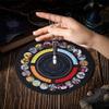 CRASPIRE Pendulum Pad Making Kits Dowsing Divination Astrology Mats Rubber Altar Pendulum Mat Tarot Card Pads Boho with Opalite Pointed Pendants Metaphysical Message Board for Divining Decoration view 3