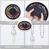 CRASPIRE Pendulum Pad Making Kits Dowsing Divination Astrology Mats Rubber Altar Pendulum Mat Tarot Card Pads Boho with Opalite Pointed Pendants Metaphysical Message Board for Divining Decoration view 4