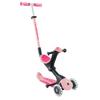 Globber - GOUP Deluxe Lights - 3-wheel evolutionary scooter with seat, for children from 15 months to 6 years old, pink view 1
