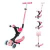 Globber - GOUP Deluxe Lights - 3-wheel evolutionary scooter with seat, for children from 15 months to 6 years old, pink view 2
