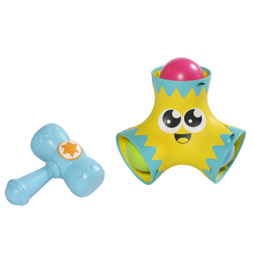 Toomies TOMY Bash and Pop | Colourful Hammer and Ball Popper Toy | Fine Motor Skills Toys | Toddler Toys for 18 Month Old Plus