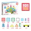 PicassoTiles 101 Piece Magnetic Tile Building Blocks Set with Durable Storage Bag STEM Educational Construction Magnet Toy Kit for Toddlers Preschool Kids Boys Girls Age 3 Plus Indoor Learning PT06 view 3