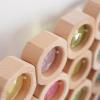 20 Pieces Wooden Blocks Stacking Toys Colorful Acrylic Blocks Early Learning Sensory Training Toys for Birthday Gift Children view 4