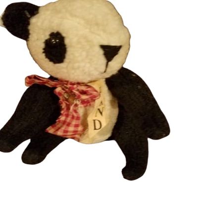 Antique- Panda Bear with Bells