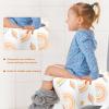 30 Pack Toilet Seat Covers Disposable, Individually Wrapped for Travel, Large Waterproof Potty Covers for Kids and Adults,Toddler Potty Training for Public Restroom, Airplane, Trip - Rainbow view 3
