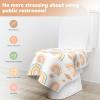 30 Pack Toilet Seat Covers Disposable, Individually Wrapped for Travel, Large Waterproof Potty Covers for Kids and Adults,Toddler Potty Training for Public Restroom, Airplane, Trip - Rainbow view 4