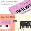 Raimy 37 Keys Keyboard Piano for Kids, Early Learning Educational Portable Electronic Musical Instrument Toys Gifts for 3 4 5 6 7 8 9 Year Old Boys and Girls (Pink) view 2