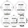 100-1000 Custom Plastic Chips,5 Available in 9 Colors,Double Sided Full Color PrintRush Production Available!Add Your Own Design,Personalized Image or Text on Chip (White, 37MM) view 1
